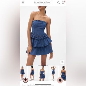 LOVESHACKFANCY X GAP DENIM DRESS